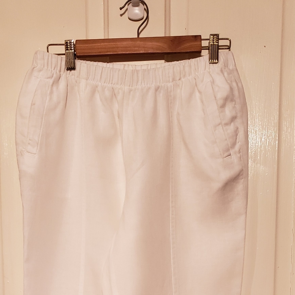 Chico's white linen pants - Picture 4 of 7